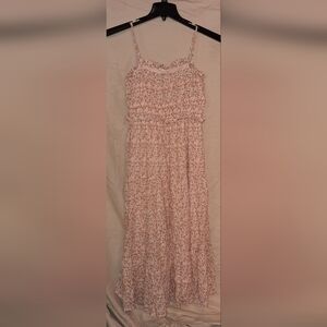 Celebrity Pink Floral Ruffle Dress